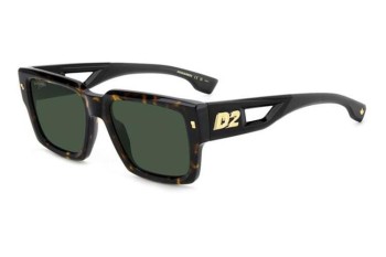 Okulary przeciwsłoneczne Dsquared2 D20143/S 086/QT Prostokątne Havana