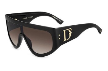 Okulary przeciwsłoneczne Dsquared2 D20149/S 807/HA Pojedyncze | Shield Czarne