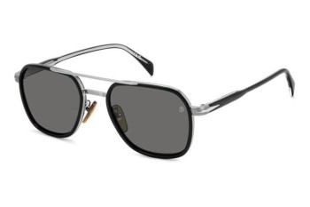 Okulary przeciwsłoneczne David Beckham DB1161/S 284/M9 Polarized Prostokątne Srebrne