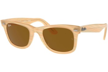 Okulary przeciwsłoneczne Ray-Ban Wayfarer Change Collection RB2140 140833 Kwadratowe Brązowe