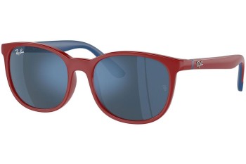 Okulary przeciwsłoneczne Ray-Ban Junior RJ9079S 716055 Kwadratowe Czerwone