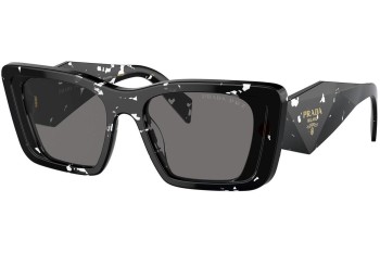 Okulary przeciwsłoneczne Prada PR08YS 15S5Z1 Polarized Kocie oczy Czarne