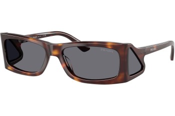 Okulary przeciwsłoneczne Prada PRB03S 15W175 Prostokątne Havana