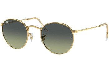 Okulary przeciwsłoneczne Ray-Ban Round Metal RB3447 001/BH Okrągłe Złote