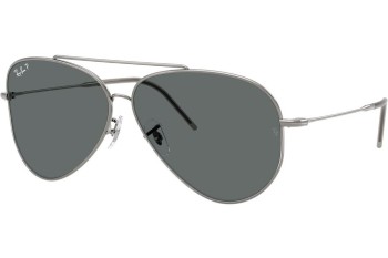 Okulary przeciwsłoneczne Ray-Ban Aviator Reverse RBR0101S 004/81 Polarized Pilotki (Aviator) Srebrne