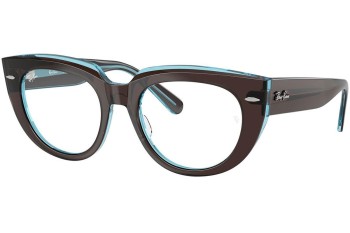 Okulary korekcyjne Ray-Ban RX5586 8366 Kwadratowe Brązowe