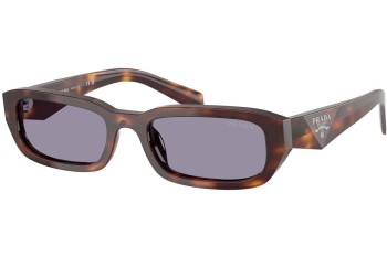 Okulary przeciwsłoneczne Prada PRB06S 15W03N Kwadratowe Havana