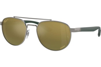 Okulary przeciwsłoneczne Ray-Ban RB3736CH 92696O Polarized Prostokątne Szare