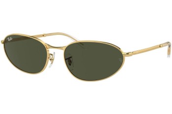 Okulary przeciwsłoneczne Ray-Ban RB3734 001/31 Owalne Złote