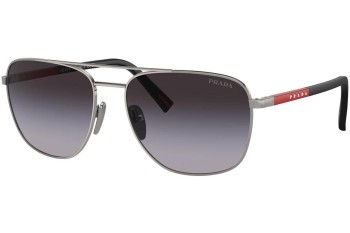 Okulary przeciwsłoneczne Prada Linea Rossa PS54ZS 5AV09U Owalne Szare