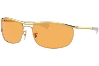 Okulary przeciwsłoneczne Ray-Ban Olympian I Deluxe RB3119M 001/13 Prostokątne Złote