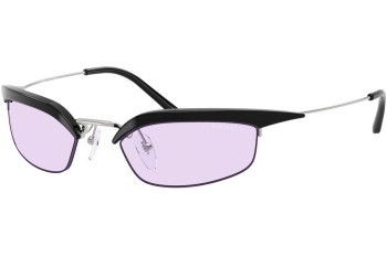 Okulary przeciwsłoneczne Prada PRB50S TZM40J Browline Srebrne