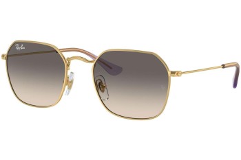 Okulary przeciwsłoneczne Ray-Ban Junior RJ9594S 292/11 Kwadratowe Złote