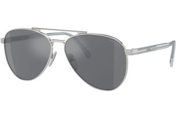 Okulary przeciwsłoneczne Prada PRA58S 1BC175 Pilotki (Aviator) Srebrne