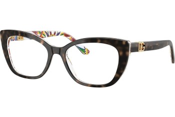 Okulary korekcyjne Dolce & Gabbana DG3398 3217 Kocie oczy Havana