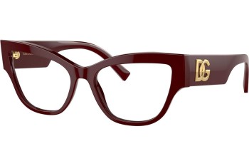 Okulary korekcyjne Dolce & Gabbana DG3378 3091 Kocie oczy Czerwone