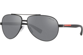 Okulary przeciwsłoneczne Prada Linea Rossa PS58US 1BO5L0 Pilotki (Aviator) Czarne