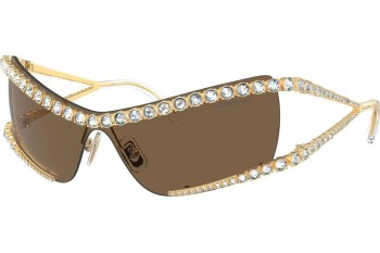 Okulary przeciwsłoneczne Swarovski SK7022 400473 Kocie oczy Złote