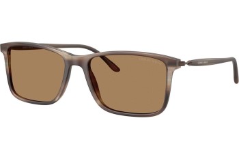 Okulary przeciwsłoneczne Giorgio Armani AR8218 6167M4 Kwadratowe Brązowe