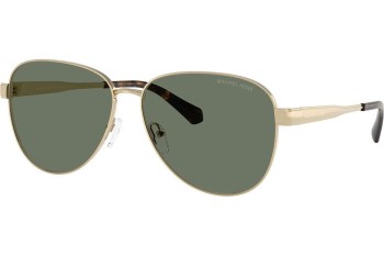 Okulary przeciwsłoneczne Michael Kors MK1160 10143H Pilotki (Aviator) Złote