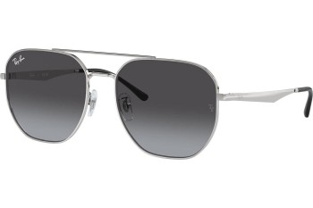 Okulary przeciwsłoneczne Ray-Ban RB3724D 003/8G Prostokątne Srebrne