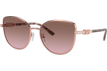 Okulary przeciwsłoneczne Michael Kors Catalonia MK1144B 110814 Kocie oczy Złote