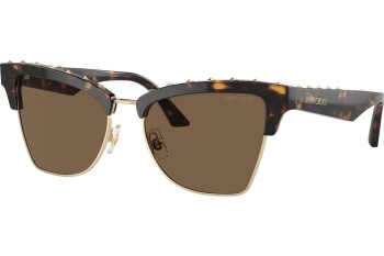 Okulary przeciwsłoneczne Jimmy Choo JC5014 500273 Kocie oczy Havana