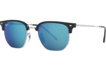 Okulary przeciwsłoneczne Ray-Ban New Clubmaster RB4416 66704L Polarized Browline Czarne