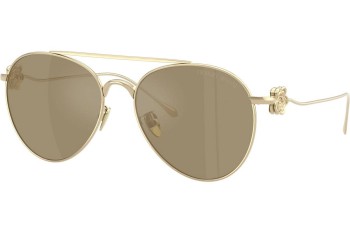 Okulary przeciwsłoneczne Giorgio Armani AR6167 30130W Pilotki (Aviator) Złote