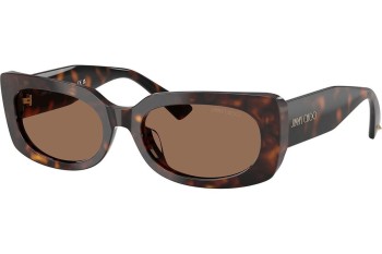 Okulary przeciwsłoneczne Jimmy Choo JC5029U 500273 Kocie oczy Havana