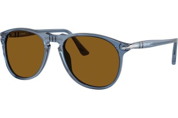 Okulary przeciwsłoneczne Persol PO9649S 121833 Pilotki (Aviator) Niebieskie