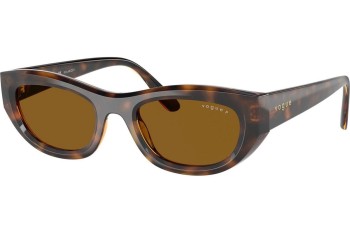 Okulary przeciwsłoneczne Vogue Eyewear VO5616S 271883 Polarized Kocie oczy Havana