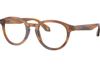 Okulary korekcyjne Giorgio Armani AR7248 6163 Okrągłe Brązowe