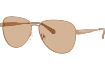 Okulary przeciwsłoneczne Michael Kors MK1160 190073 Pilotki (Aviator) Brązowe