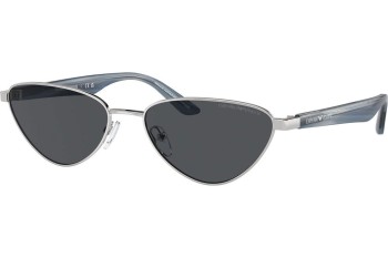 Okulary przeciwsłoneczne Emporio Armani EA2153 301587 Kocie oczy Srebrne