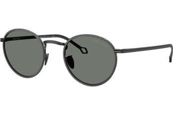 Okulary przeciwsłoneczne Giorgio Armani AR6163J 300111 Okrągłe Czarne