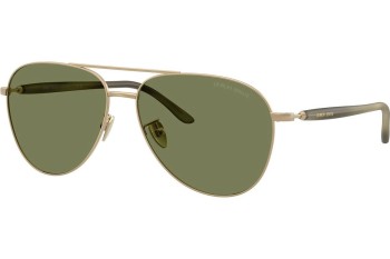 Okulary przeciwsłoneczne Giorgio Armani AR6162 30022A Pilotki (Aviator) Złote