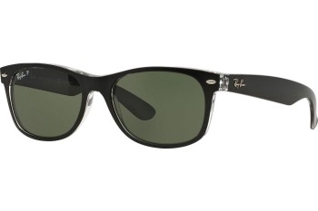 Okulary przeciwsłoneczne Ray-Ban New Wayfarer RB2132 605258 Polarized Kwadratowe Czarne