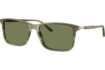 Okulary przeciwsłoneczne Giorgio Armani AR8218 61682A Kwadratowe Zielone