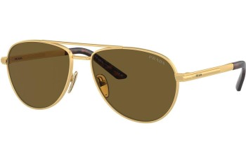 Okulary przeciwsłoneczne Prada PRA54S 1BK01T Pilotki (Aviator) Złote