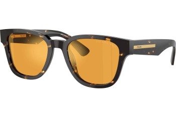 Okulary przeciwsłoneczne Prada PRA04S 16O20C Polarized Prostokątne Havana