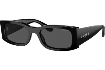 Okulary przeciwsłoneczne Vogue Eyewear VO5584S W44/87 Prostokątne Czarne