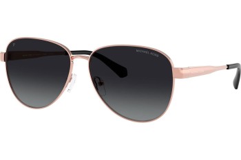 Okulary przeciwsłoneczne Michael Kors MK1160 1108T3 Polarized Pilotki (Aviator) Złote