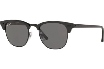 Okulary przeciwsłoneczne Ray-Ban Clubmaster RB3016 130548 Polarized Browline Czarne