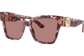 Okulary przeciwsłoneczne Dolce & Gabbana DG4470F 344073 Kwadratowe Havana