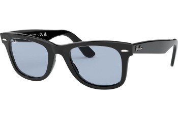 Okulary przeciwsłoneczne Ray-Ban Wayfarer RB2140F 901/64 Kwadratowe Czarne