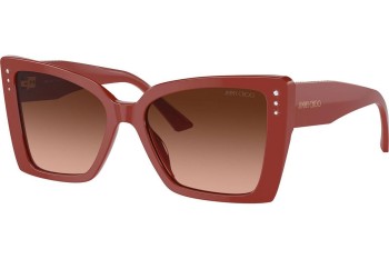 Okulary przeciwsłoneczne Jimmy Choo JC5001B 50135M Kocie oczy Czerwone