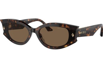 Okulary przeciwsłoneczne Jimmy Choo JC5015U 500273 Kocie oczy Havana