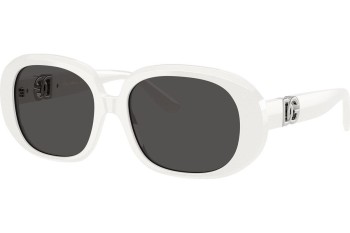 Okulary przeciwsłoneczne Dolce & Gabbana DG4476 331287 Kocie oczy Białe