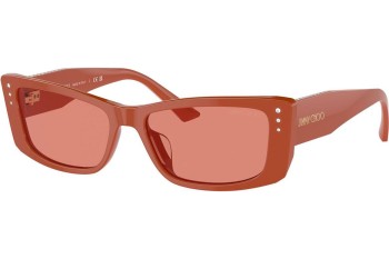 Okulary przeciwsłoneczne Jimmy Choo JC5002BU 501084 Kwadratowe Czerwone